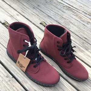 Dr. Martens Maroon Shoreditch Boots
